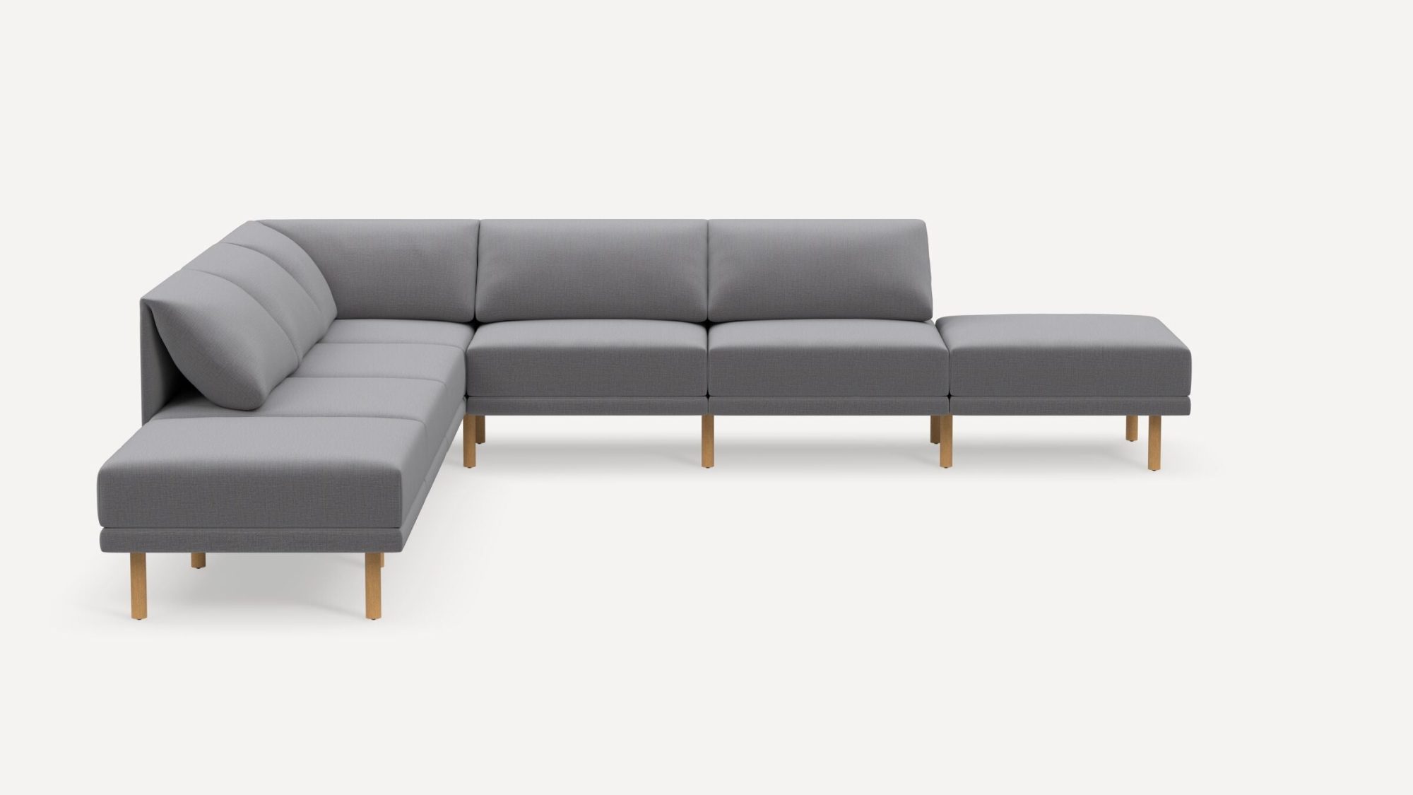 Range 7-Piece Open Sectional Double Lounger