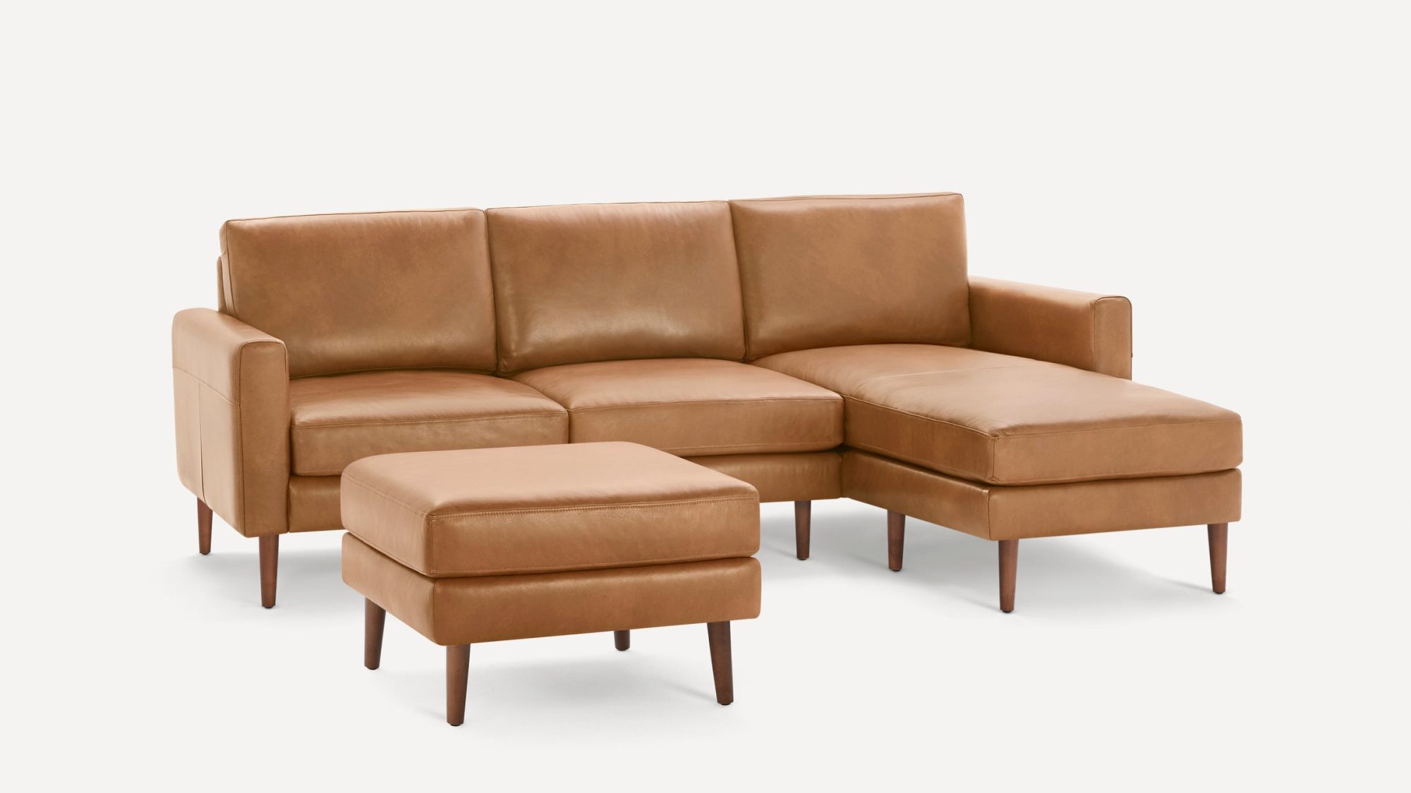 Nomad Leather Sectional with Ottoman