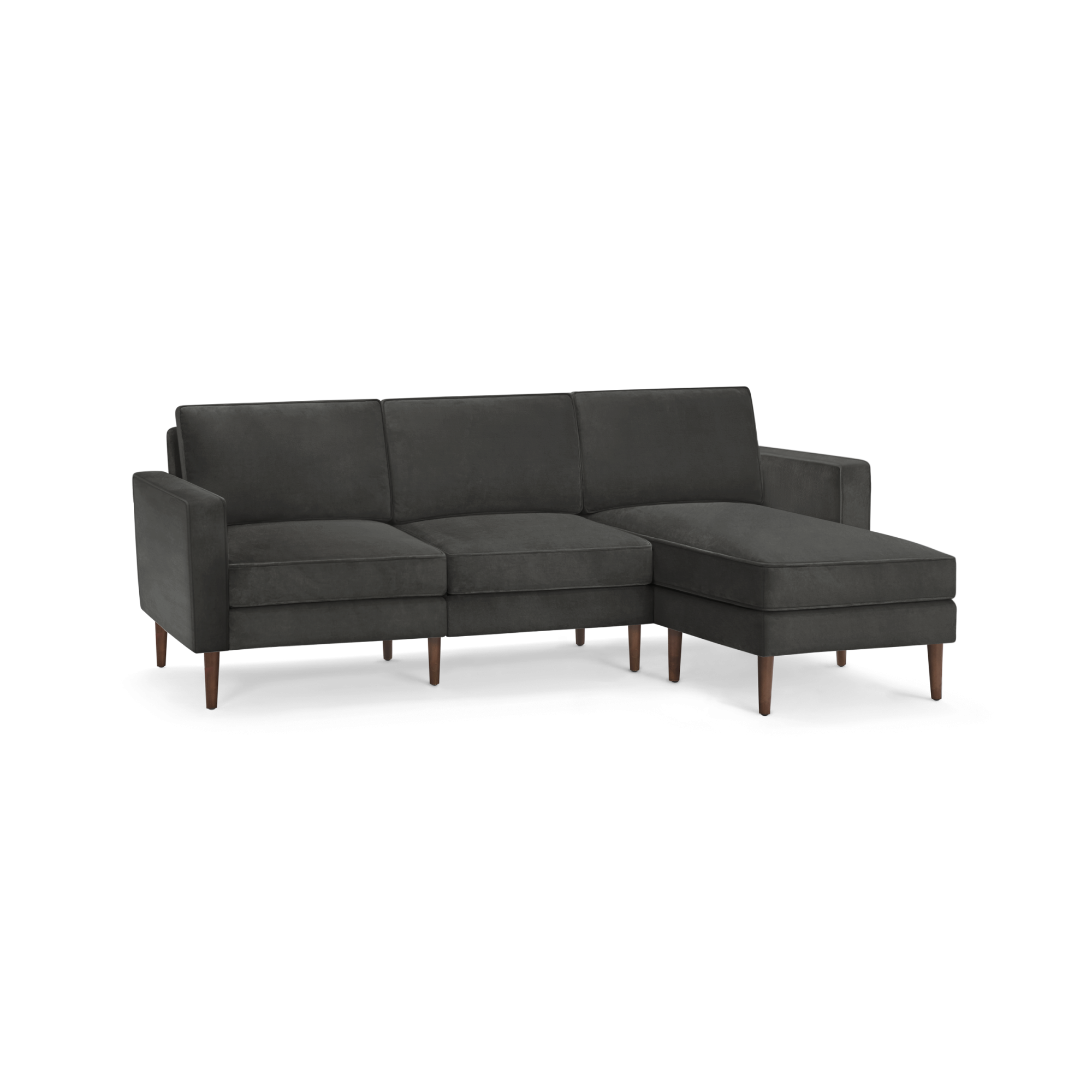 Nomad Velvet Sofa with Reversible Chaise